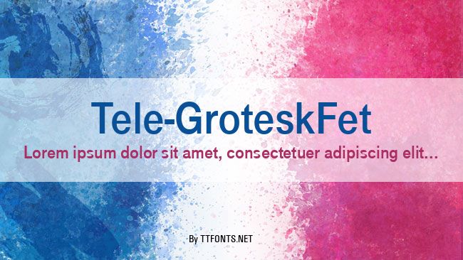 Tele-GroteskFet example