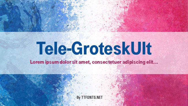 Tele-GroteskUlt example