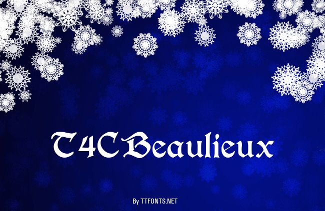 T4CBeaulieux example