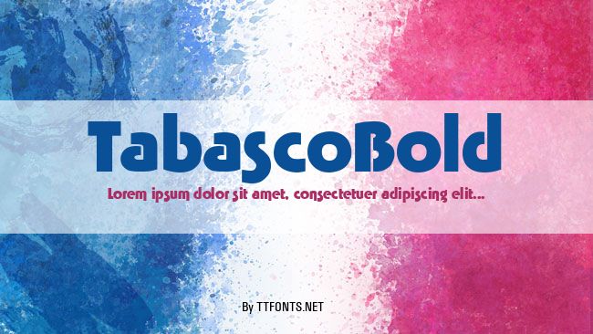 TabascoBold example