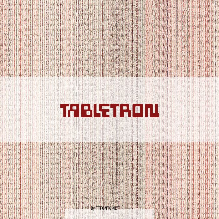 Tabletron example