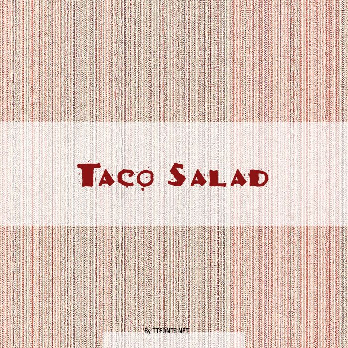 Taco Salad example