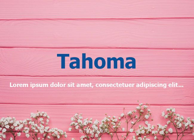 Tahoma example