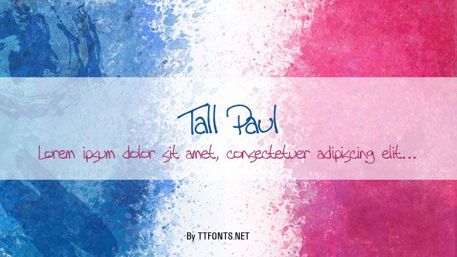 Tall Paul example