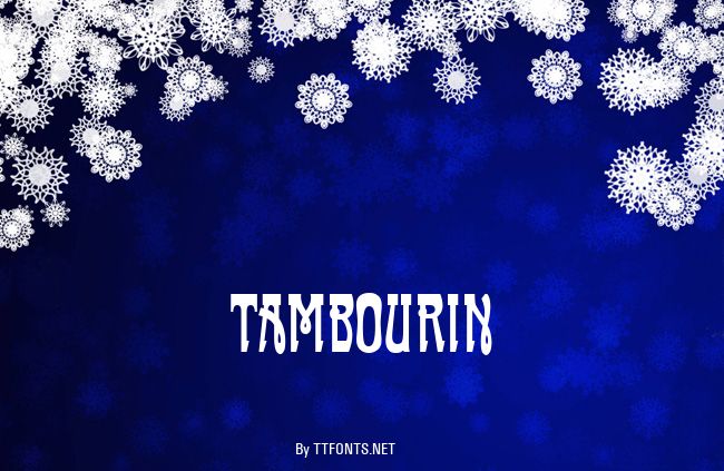 Tambourin example