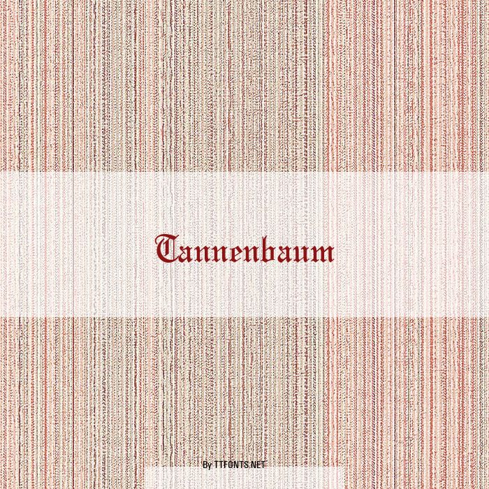 Tannenbaum example