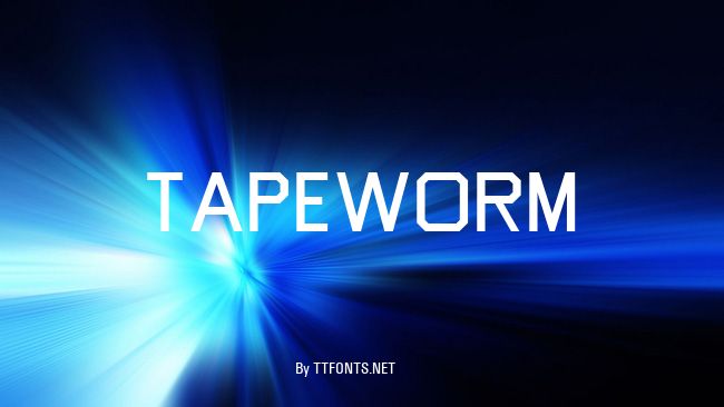 Tapeworm example