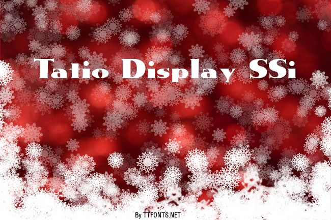 Tatio Display SSi example