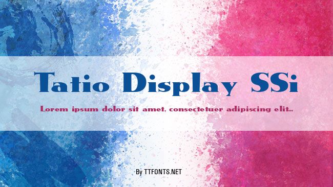 Tatio Display SSi example