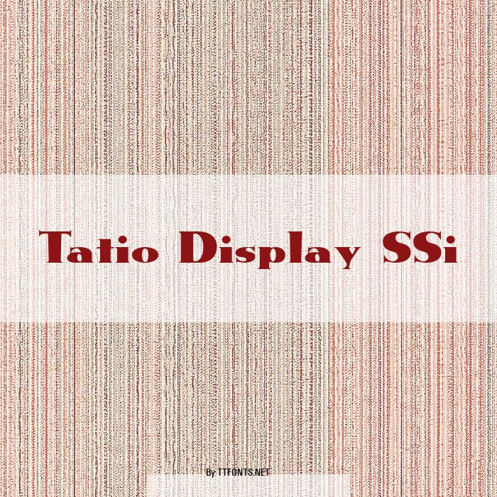 Tatio Display SSi example