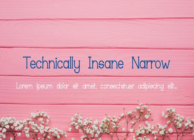 Technically Insane Narrow example