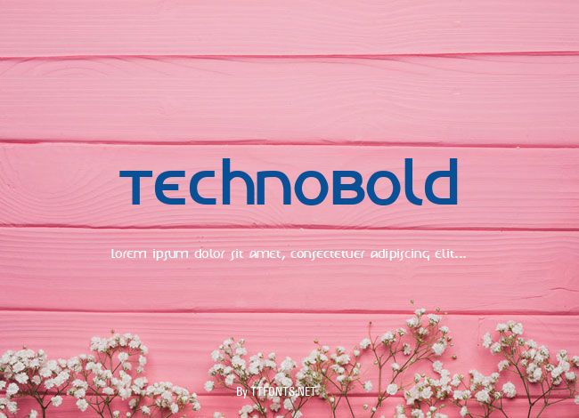 TechnoBold example