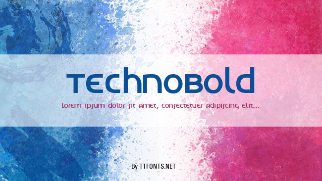 TechnoBold example