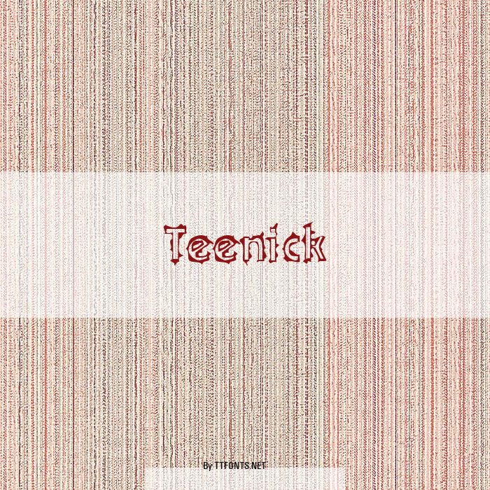 Teenick example