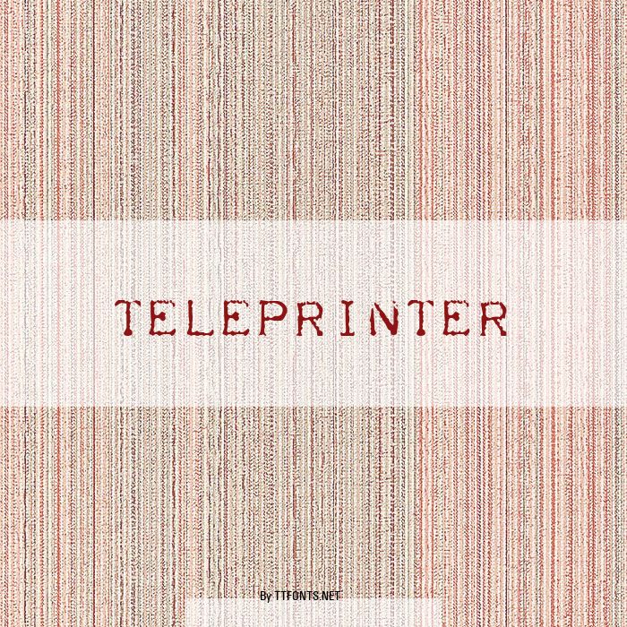 Teleprinter example