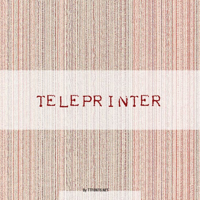 Teleprinter example