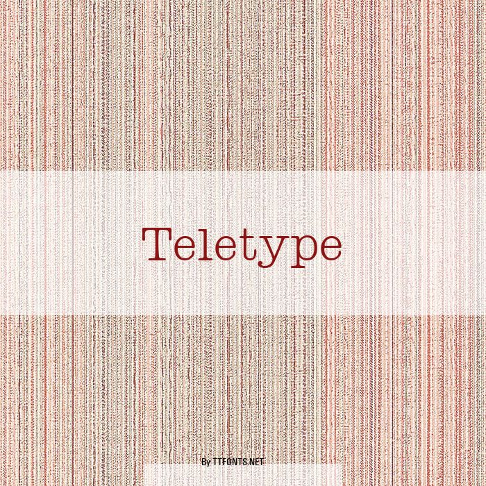 Teletype example