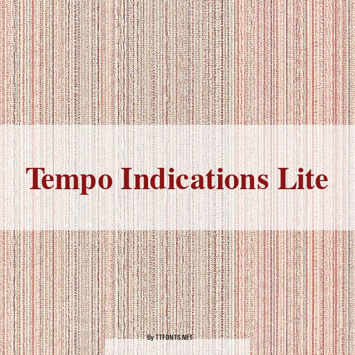 Tempo Indications Lite example