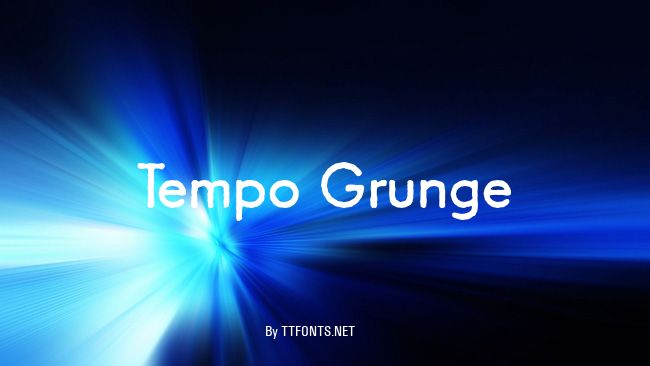 Tempo Grunge example