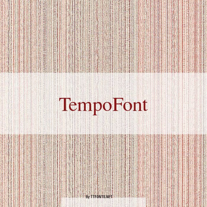 TempoFont example