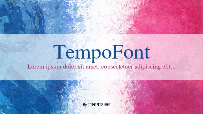 TempoFont example