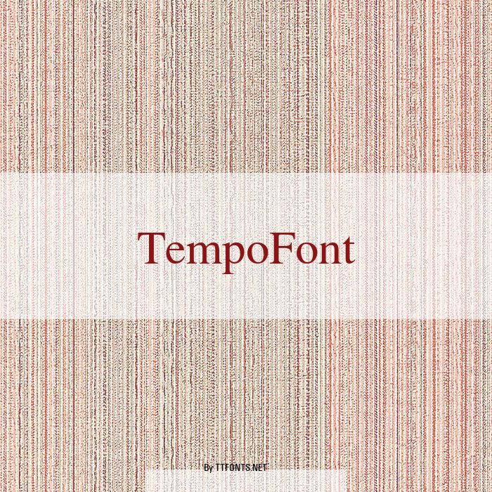 TempoFont example