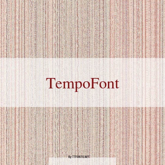 TempoFont example