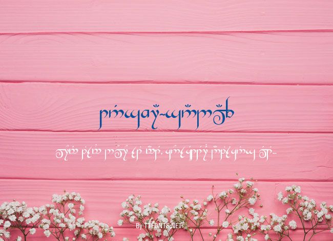 Tengwar-Gandalf example
