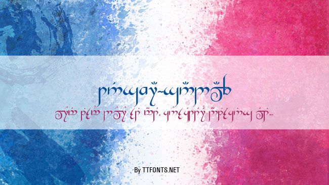 Tengwar-Gandalf example