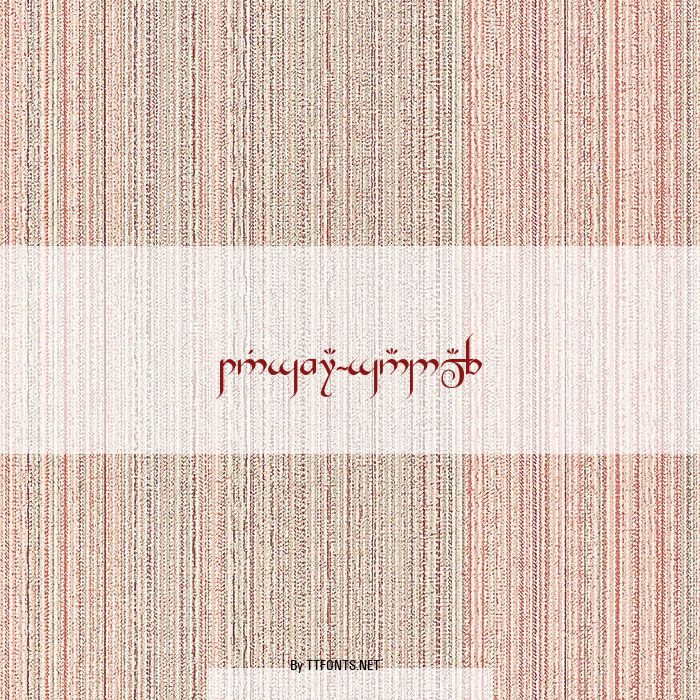 Tengwar-Gandalf example
