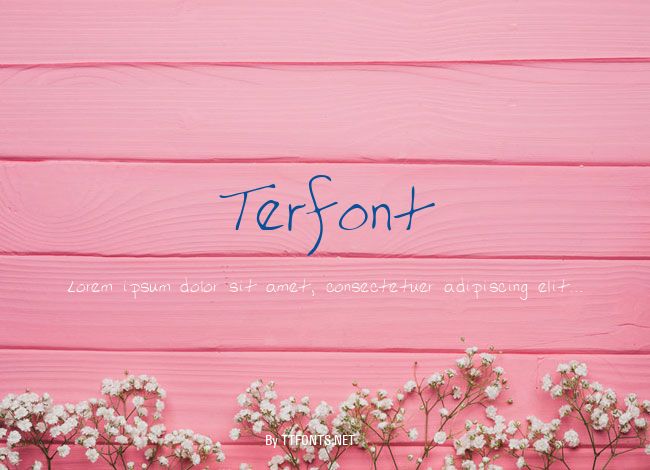 Terfont example