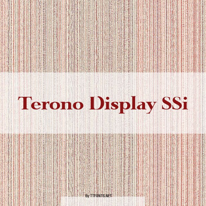 Terono Display SSi example