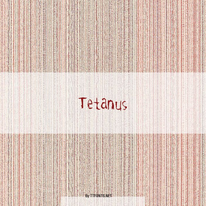 Tetanus example