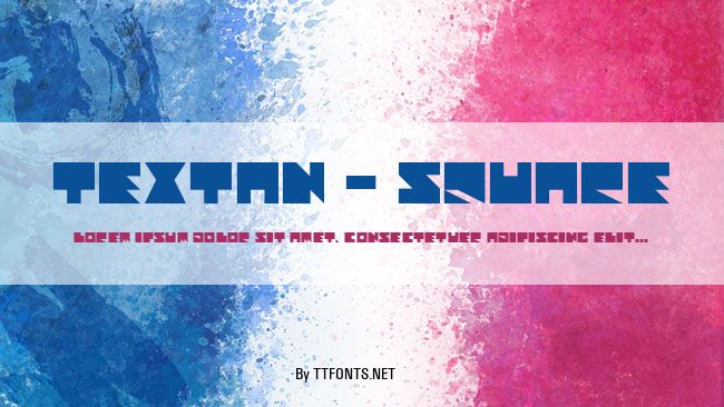 Textan - Square example