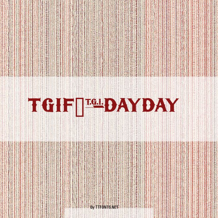 TGIFriday example