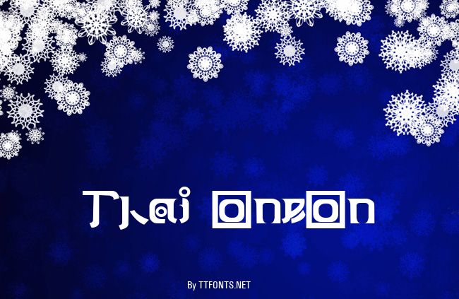 Thai OneOn example
