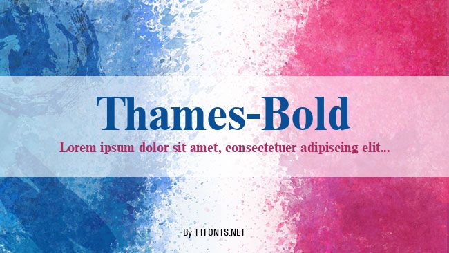 Thames-Bold example