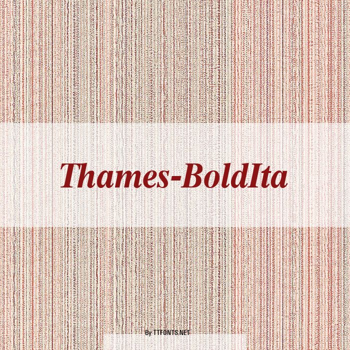 Thames-BoldIta example