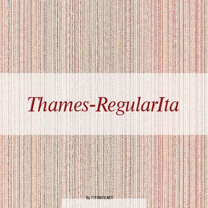 Thames-RegularIta example