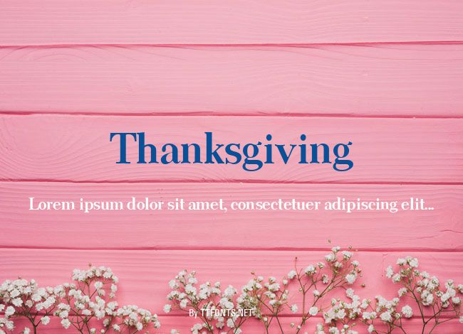 Thanksgiving example