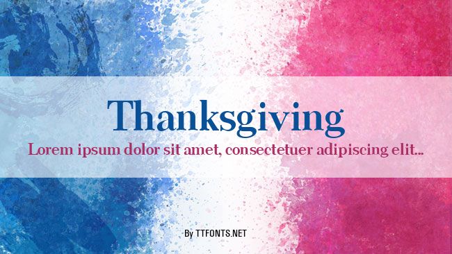 Thanksgiving example