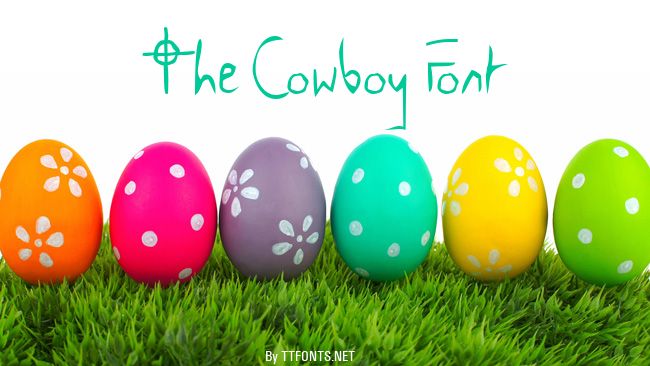 The Cowboy Font example