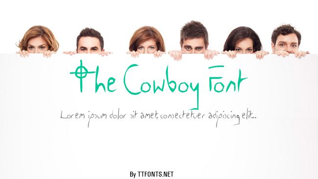 The Cowboy Font example