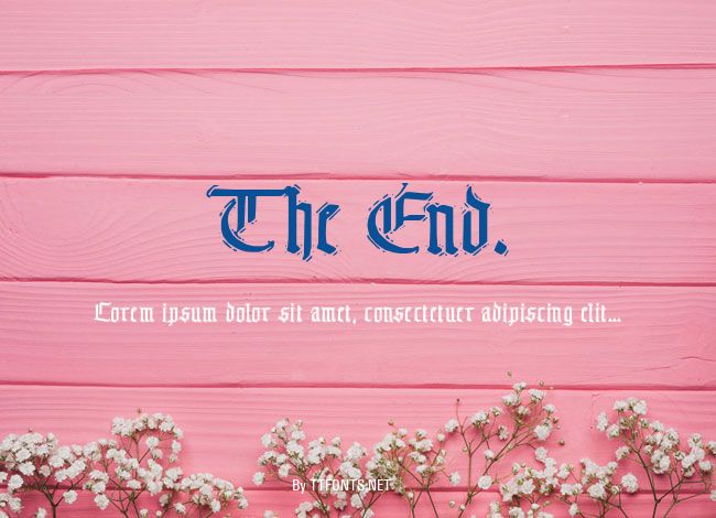The End. example
