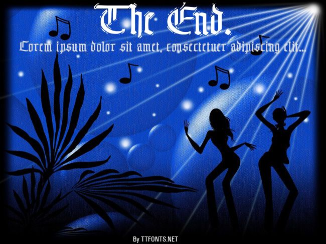The End. example