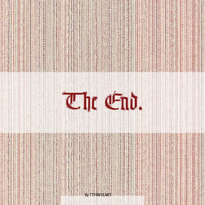 The End. example