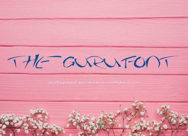 The Guru Font example