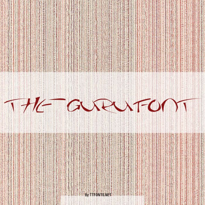 The Guru Font example