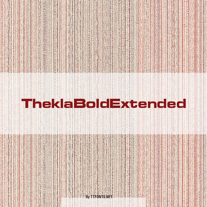 TheklaBoldExtended example