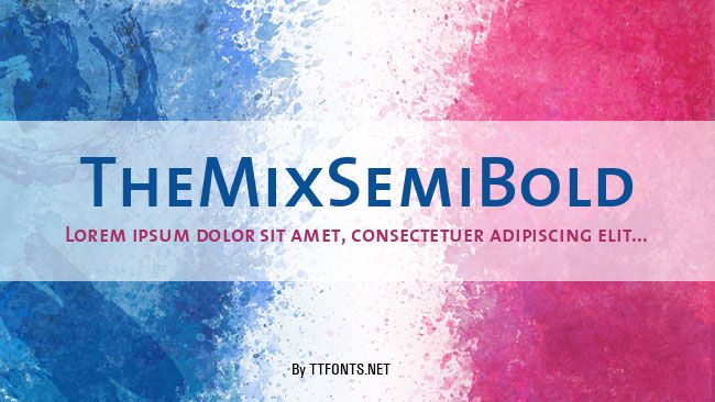 TheMixSemiBold example